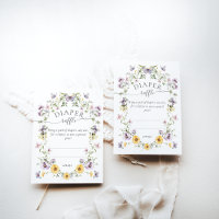 Papillon Baby shower Fleur sauvage Déchets Raffle