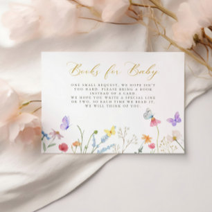 Carte D'accompagnement Papillons Enchantés Livres Floraux Pour Bébé