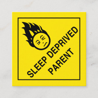 Carte D'accompagnement Parent privé du sommeil