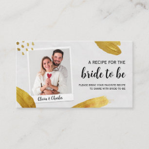 Carte D'accompagnement Partager une recette Fête des mariées photo person