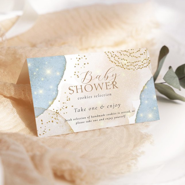 Carte D'accompagnement Parties scintillant magique Abstrait Baby shower m (Créateur téléchargé)