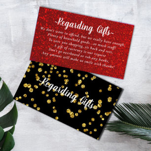Carte D'accompagnement Parties scintillant rouge Lune de miel mariage de