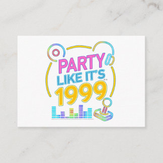 Carte D'accompagnement Party Like It’s 1999®™ – Neon Soundtrack