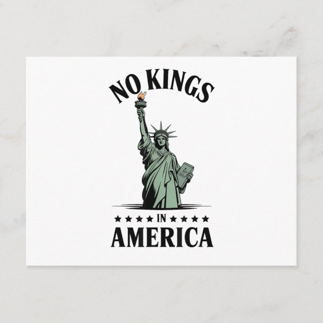 Carte D'accompagnement Pas de rois en Amérique Statue de la Liberté (Devant)