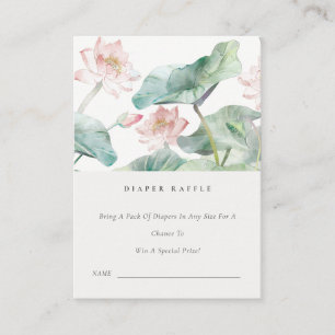 Carte D'accompagnement Pastel Blush Nénuphar Baby shower au  au fromage
