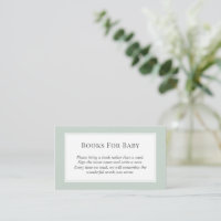 Pastel Sage Green Fall Baby showers Livres Pour Bé