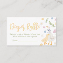Pastel Silly Goose Baby shower Déchets Raffle