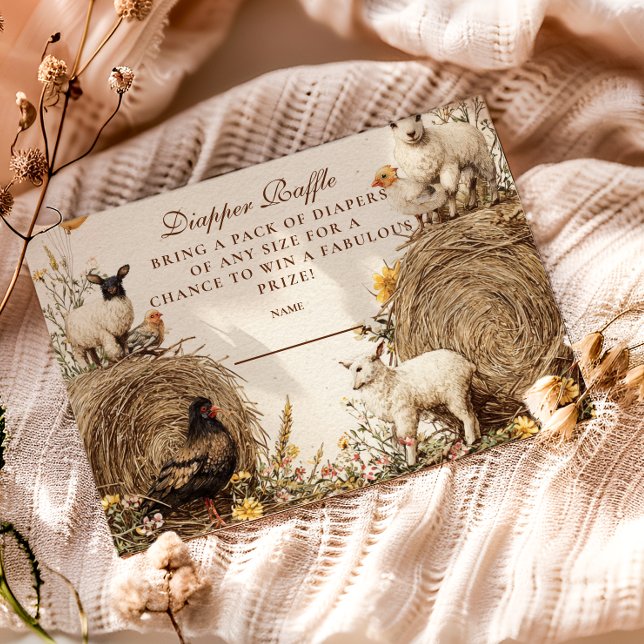 Carte D'accompagnement Pastoral Campagne Grange Diapper Raffe (Créateur téléchargé)