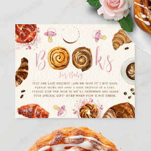 Carte D'accompagnement Pâtisseries + Pacificateurs Baby shower fille Dema