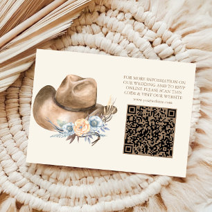 Carte D'accompagnement Pays de l'Ouest Bohême Mariage Floral