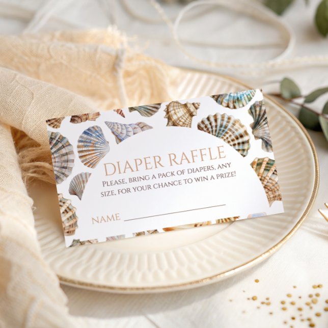 Carte D'accompagnement Pearl Under The Sea You Soon Baby Shower Diaper (Créateur téléchargé)