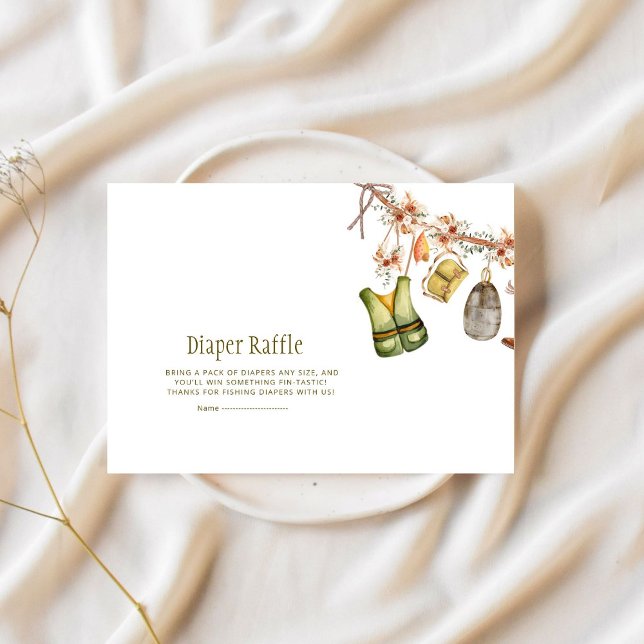 Carte D'accompagnement Pêche - Baby shower de linge Raffin (Créateur téléchargé)