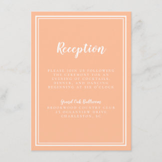 Carte D'accompagnement Pêche Mariage Simple Réception Moderne Traditionne