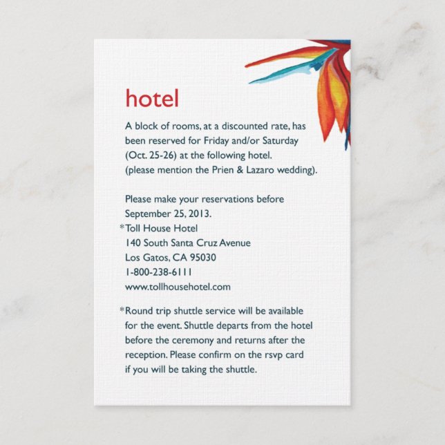 Carte D'accompagnement Peggy Hotel 3.5x5 Linen (Devant)