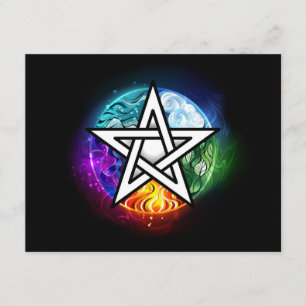 Carte D'accompagnement pentagramme wiccan