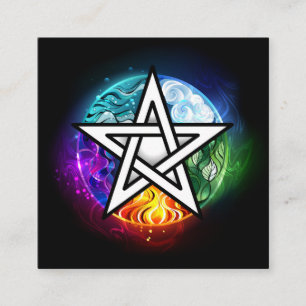 Carte D'accompagnement pentagramme wiccan
