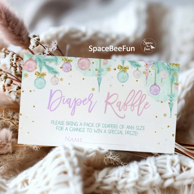 Carte D'accompagnement Père Noël Baby Baby shower (Santa Baby Baby Shower, diaper raffle, book for baby, baby shower invitation, enclosure card, holida)