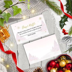 Carte D'accompagnement Père Noël Baby Christmas Baby Diaper Raffle Encein