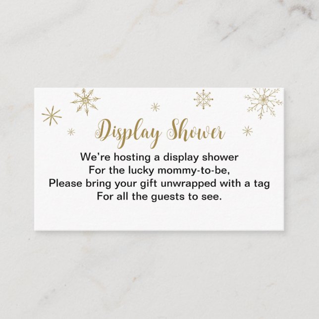 Carte D'accompagnement Père Noël Baby Christmas Baby shower Affichage dou (Devant)