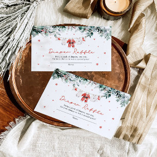 Carte D'accompagnement Père Noël Baby Christmas Baby shower Déchets Raffl