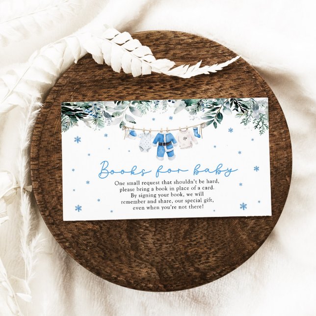 Carte D'accompagnement Père Noël Baby Christmas Clothesline Livres pour b (Santa Baby Christmas Clothesline Books for Baby Enclosure Card)