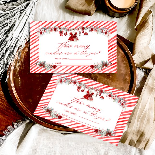 Carte D'accompagnement Père Noël Baby Christmas Combien de bonbons (Créateur téléchargé)