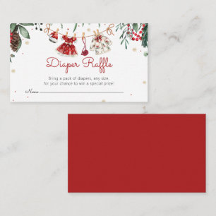 Carte D'accompagnement Père Noël Baby Christmas Girl Clothes Diaper Raffl