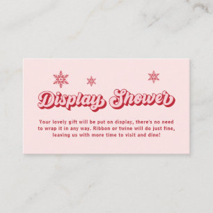 Carte D'accompagnement Père Noël Baby shower Christmas Display Show