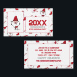 Carte D'accompagnement Père Noël et Snowman, billet de fête de Noël<br><div class="desc">Père Noël et Snowman,  billet de fête de Noël par The Carte de visite Store. Idéal pour toutes sortes d'événements festifs. Dîners de Noël,  Fêtes de bureau,  Événements au restaurant,  Mariages,  Anniversaire.</div>