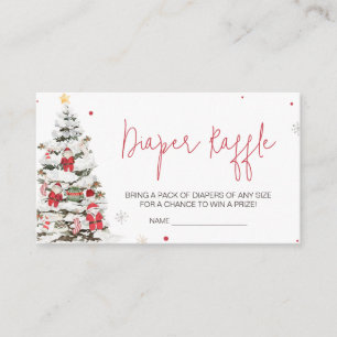 Carte D'accompagnement Père Noël Vêtements de bébé Raffle de couches de N