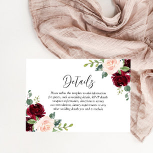 Carte D'accompagnement Perfection de fond : Mariage de couleur d'eau
