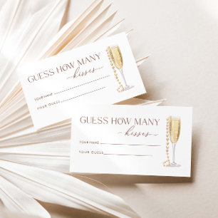 Carte D'accompagnement Perles Et Procuco Devinez Combien De Baisers