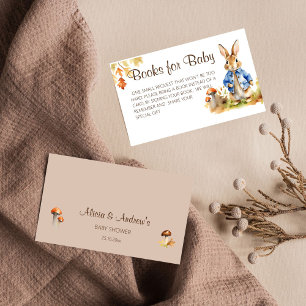 Carte D'accompagnement Peter lapin livres de baby shower de chute pour bé