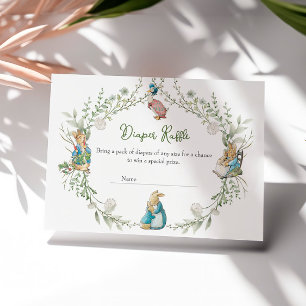 Carte D'accompagnement Peter le Fleur sauvage Rabbit Déchets Raffle