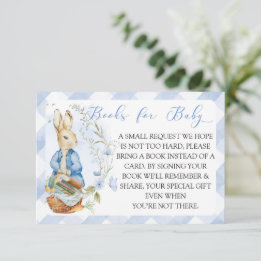 Carte D'accompagnement Peter Rabbit Baby Boy - Livres pour Baby Insert Ca