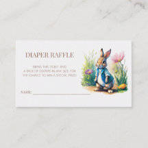 Peter Rabbit Baby shower Déchets Raffle