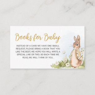 Carte D'accompagnement Peter Rabbit Livres Baby showers pour bébé