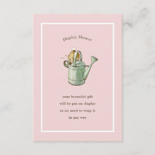 Carte D'accompagnement Peter Rabbit rose Vintage affichage douche