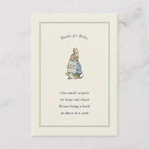 Carte D'accompagnement Peter Rabbit Sage Green Vintage Baby Book