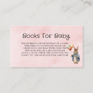 Carte D'accompagnement Peter Rabbit Watercolor Girl Livres Pour Bébé