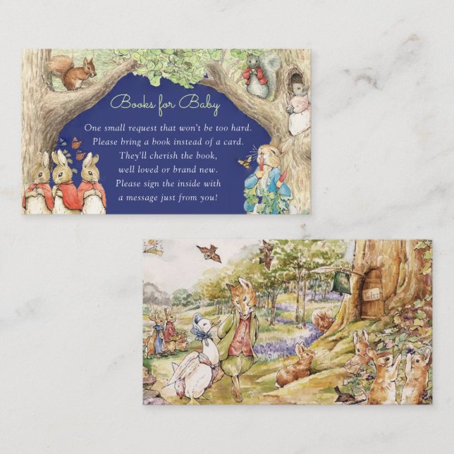 Carte D'accompagnement Peter the Rabbit Forest Friends Livres for Baby (Devant / Derrière)