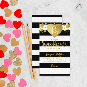 Carte D'accompagnement Petit amour Baby shower de la Saint Valentin
