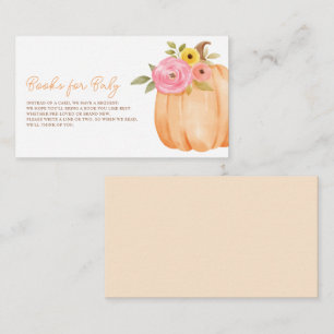 Carte D'accompagnement Petit Baby shower Citrouille