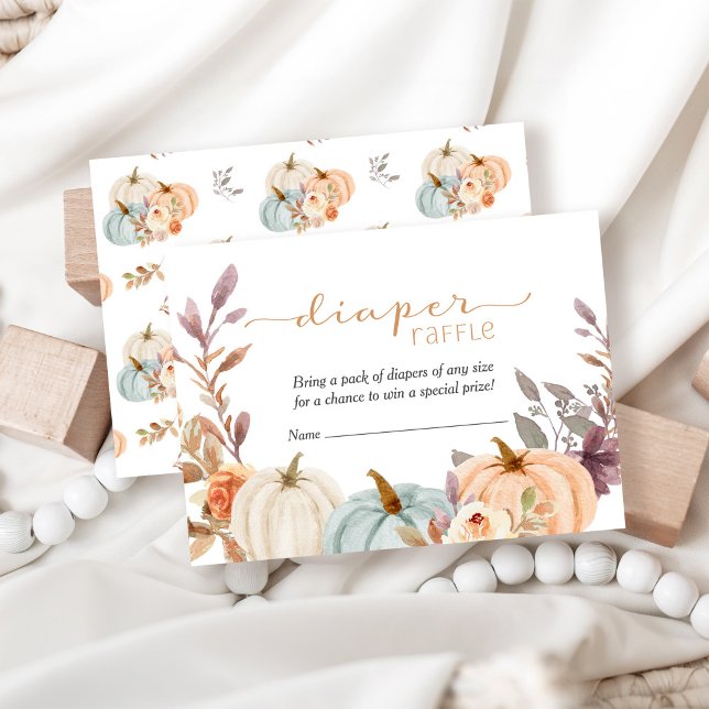 Carte D'accompagnement Petit Baby shower Citrouille de carafe (Créateur téléchargé)