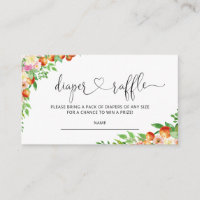 Petit baby shower coutie diaper billets de tombola