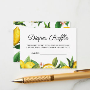 Carte D'accompagnement Petit Baby shower Cutie Déchets Raffle