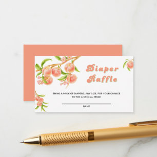 Carte D'accompagnement Petit Baby shower de chair doux Raffle