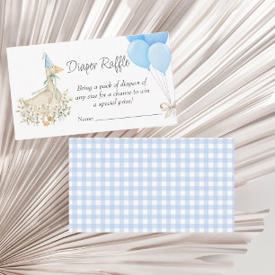 Carte D'accompagnement Petit Baby shower de fleurs d'oie Petit chevalier