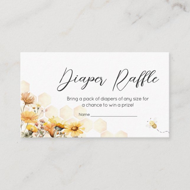 Carte D'accompagnement Petit Baby shower de miel de tournesol Raffin de c (Devant)