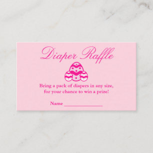 Carte D'accompagnement Petit Baby shower de Pâques Chick Raffin de couche